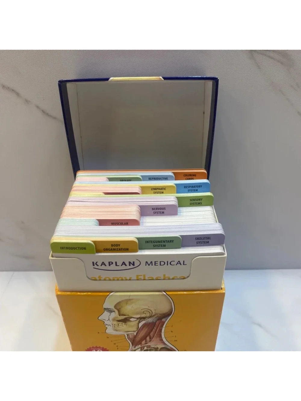 Kaplan Medical Anatomy Flashcards (Second Edition) Set with 310 Color Cards